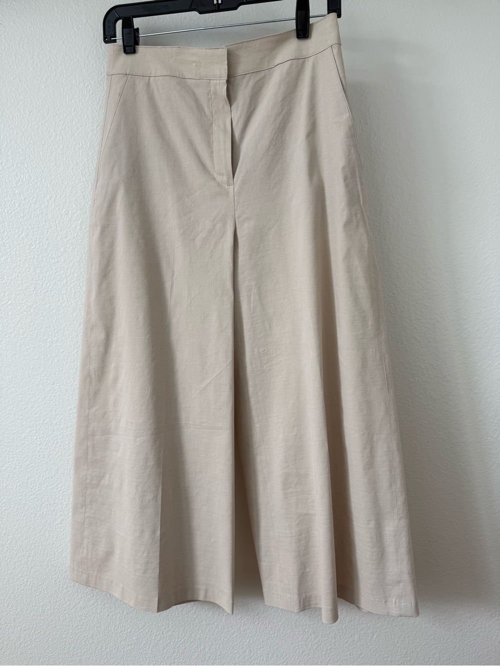 Theory Wide Crop Linen pant